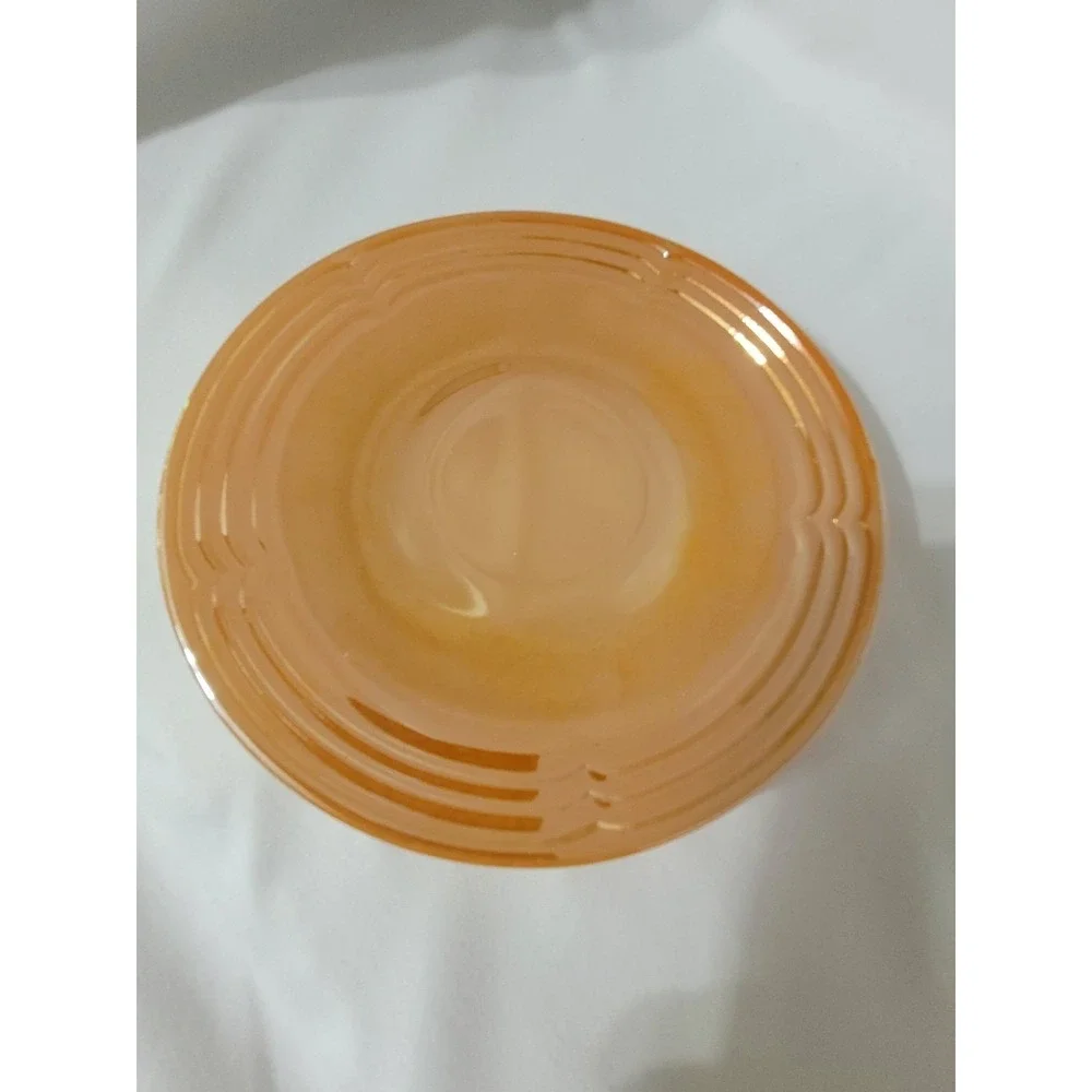 Fire King Peach Lustre Saucer Dish 6